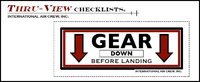 Aufkleber „Gear Down“